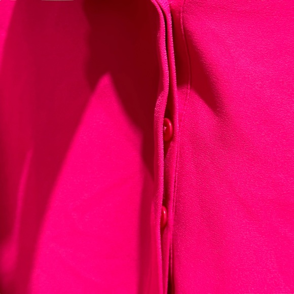 Curves 360 NYDJ Sz 22 Curves 360, Bright Pink Tunic Blouse - Picture 7 of 8